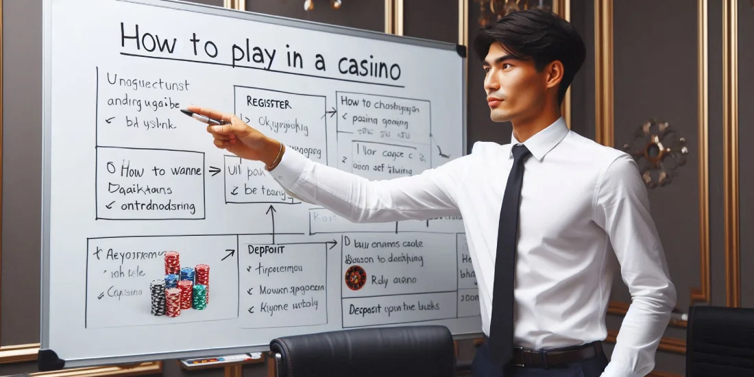 a man tells the rules of casino gambling